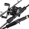 Sougayilang Carbon Rod Baitcasting Reel Set