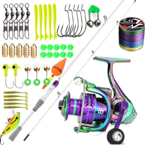 Sougayilang Fishing Rod Reel Set 1000-5000 Series