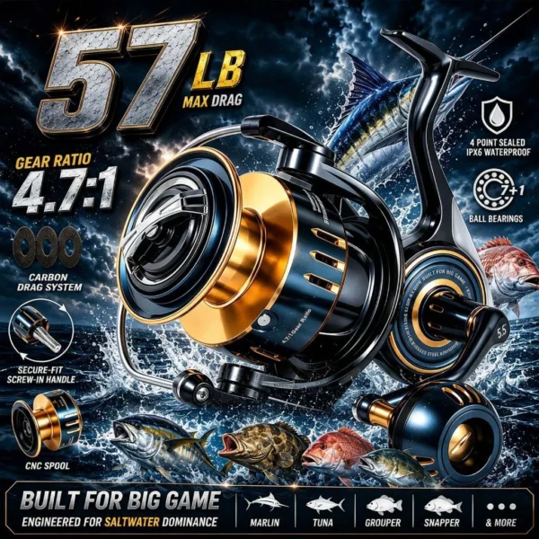 Sougayilang 12000 Spinning Fishing Reel
