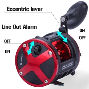 Sougayilang Trolling Drum Fishing Reel DTR-30-40 L18cm H7.5cm