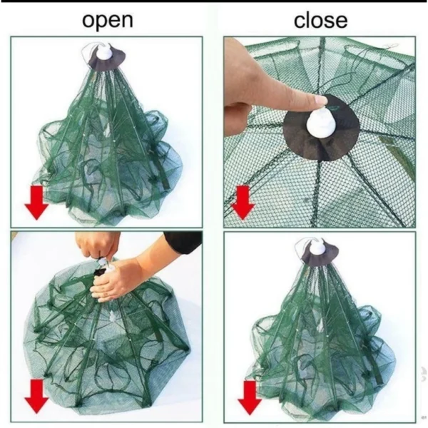 16 Hole Automatic Folding Fishing Net